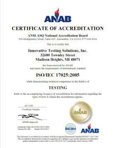 Certification of Accreditation