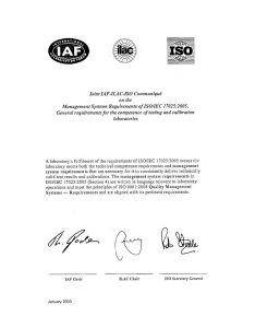 Joint ISO-ILAC-IAF Communique