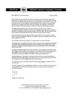 Joint ISO-ILAC-IAF Letter